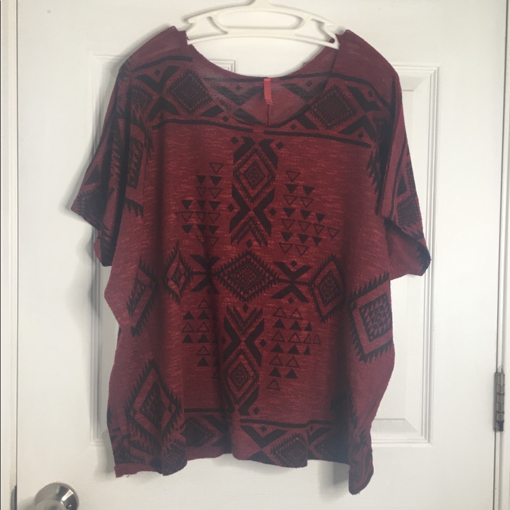 Aztec Print Top